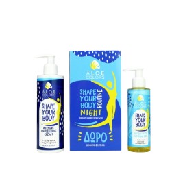 Aloe Colors PROMO Shape Your Body Night Routine, Βραδινή Ρουτίνα Κατά της Κυτταρίτιδας & του Τοπικού Πάχους, Intensive Anticellulite Slimming Cream 240ml - ΔΩΡΟ Anticellulite Slimming Gel 120ml