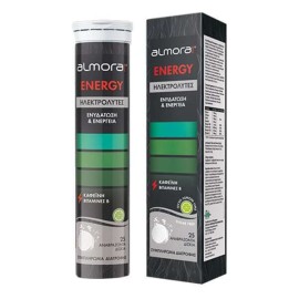 Elpen Almora Plus Energy Ηλεκτρολύτες για Ενυδάτωση & Ενέργεια με Γεύση Λεμόνι 25 Αναβράζοντα Δισκία