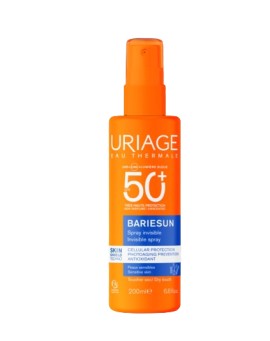 Uriage Bariésun Unscented Invisible Spray SPF50+ Αντηλιακό Προσώπου & Σώματος Χωρίς Άρωμα 200ml