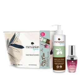 Messinian Spa PROMO Bio Lifting Eye Serum Ματιών για Βαθύ Γέμισμα Ρυτίδων 20ml - Cucumber & Aloe Micellar Lotion Ντεμακιγιάζ 3 σε 1 Αγγούρι - Αλόη 300ml - Νεσεσέρ