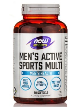Now Foods Mens Extreme Sports Multi Συμπλήρωμα Διατροφής Πολυενέργειας Για Αθλητές 90 Μαλακές Κάψουλες