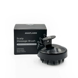 AnaPlasis  Scalp Massage Brush - Βούρτσα Μασάζ για τα Μαλλιά και το Τριχωτό της Κεφαλής Μαύρο 1 Τεμάχιο