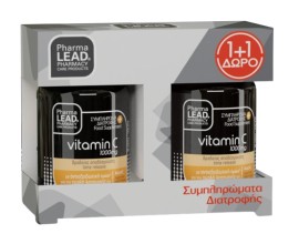 PharmaLead PROMO Vitamin C 1000mg Συμπλήρωμα Διατροφής για το Ανοσοποιητικό με Αντοιξειδωτική Δράση 30+30 Δισκία