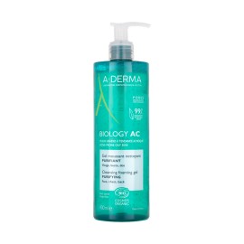 A-Derma Biology AC Foaming Purifying Αφρίζον Gel Καθαρισμού για Λιπαρές & με Τάση Ακμής Επιδερμίδες 400ml