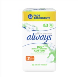 Always Hypoallergenic Cotton Size 1 Normal Σερβιέτες 22 Τεμάχια