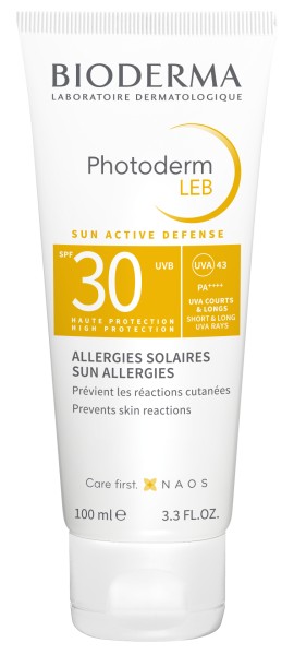 Bioderma Photoderm LEB SPF30 Sun Active Defense Αντηλιακή Κρέμα Gel για τις Δερματικές Αλλεργίες 100ml