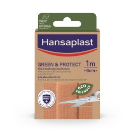 Hansaplast Green & Protect Βιώσιμο Υφασμάτινο Αυτοκόλλητο Κόβεται στο Επιθυμητό Μέγεθος 6cmx10cm