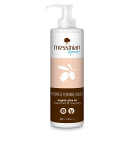 Messinian Spa Intimate Feminine Wash Υγρό Σαπούνι Καθαρισμού Ευαίσθητης Περιοχής Χαμομήλι & Δενδρολίβανο 300ml