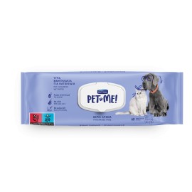 Septona Pet ME Wipes Υγρά Μαντηλάκια για Κατοικίδια Χωρίς Άρωμα με Καπάκι 60 Τεμάχια