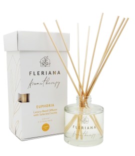 Power Health Fleriana Aromatherapy Euphoria Luxury Reed Diffuser Αρωματικό Χώρου με 8 Sticks Διάχυσης 100ml