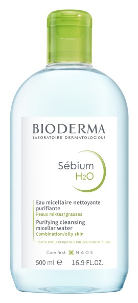 Bioderma Sebium H2O Micellar Water Eξυγιαντικό Νερό Καθαρισμού & Ντεμακιγιάζ για το Μικτό / Λιπαρό ή Δέρμα με Τάση Ακμής 500ml