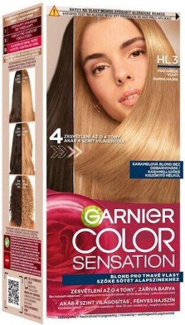 Garnier Color Sensation HL3 Μόνιμη Βαφή Μαλλιών Ξανθό Ανοιχτό Μελί 40ml