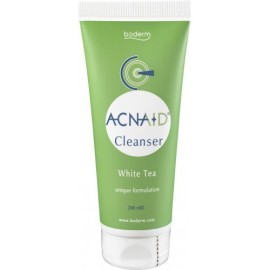 BODERM ACNAID CLEANSER 200ML White tea Καθαριστικό γαλάκτωμα ειδικά μελετημένο για την καθημερινή περιποίηση του προσώπου με λευκό τσάι 200ml