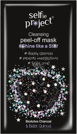 Selfie Project Shine Like a Star Μάσκα Προσώπου Λάμψης με Ενεργό Άνθρακα 12ml