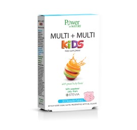 Power Health Power of Nature Multi+Multi Kids Stevia Παιδικό Συμπλήρωμα Διατροφής Πολυβιταμινών 30 Μασώμενα Αρκουδάκια