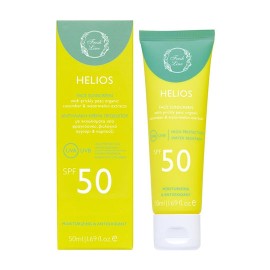 Fresh Line Helios SPF50 Αντηλιακή Κρέμα Προσώπου με Εκχυλίσματα από Φραγκόσυκο, Βιολογικό Αγγούρι & Καρπούζι 50ml