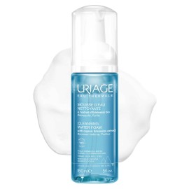 Uriage Cleansing Water Foam Αφρός Καθαρισμού Προσώπου - Ματιών για Κανονικές & Μικτές Επιδερμίδες με Εκχύλισμα Edelweiss 150ml
