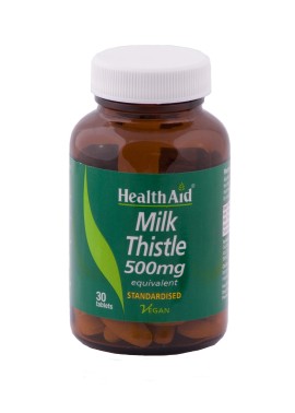 Health Aid Milk Thistle Seed Extract Συμπλήρωμα Διατροφής με Γαϊδουράγκαθο για Υγιές Συκώτι & Σωστή Πέψη 30 Ταμπλέτες