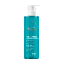 Avène Cleanance Cleansing Gel For Oily Blemish Prone Skin Τζελ Καθαρισμού Προσώπου - Σώματος για Λιπαρά / με Ατέλειες Δέρματα 400ml