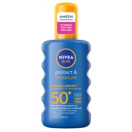 Nivea Sun Protect & Moisture SPF50+ Αντηλιακό Ενυδατικό Spray 200ml