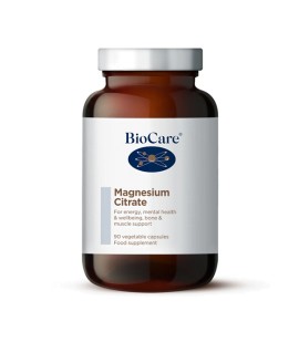 BioCare Magnesium Citrate Μαγνήσιο για το Νευρικό Σύστημα 90 Φυτικές Κάψουλες
