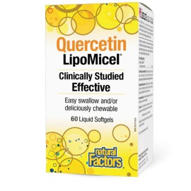 Natural Factors Quercetin, Lipomicel Αντιοξειδωτικό 60 Liquid Softgels