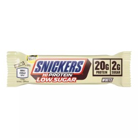 Snickers Hi Protein Μπάρα 20gr Πρωτεΐνης & 2gr Ζάχαρη & Γεύση Λευκή Σοκολάτα 57gr