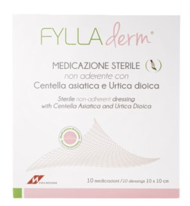 Fresiamed Fylladerm Αποστειρωμένο μη Κολλητικό Επίθεμα 10cmx10cm Βοηθά στην Ανάπλαση του Δέρματος 10 Τεμάχια