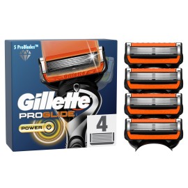 Gillette Fusion5 ProGlide Power Ανταλλακτικές Κεφαλές Ξυριστικής Μηχανής 4 Τεμάχια