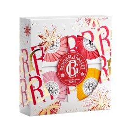 Roger & Gallet PROMO Fleur de Figuier & Gingembre Rouge & Bois dorange & Rose Αναζωογονητικά Σαπούνια 4x50gr