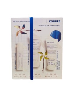 Korres PROMO Wide Awake Eye Ενυδατικό Gel Ματιών 15ml - Foaming Cleanser Αφρώδης Κρέμα Καθαρισμού Προσώπου 20ml - Nourishing Probiotic Ενυδατική Gel Κρέμα Προσώπου 20ml