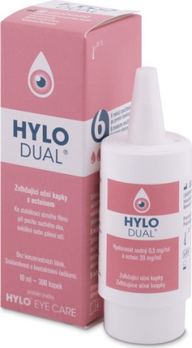 Ursapharm Hylo Dual Λιπαντικές Οφθαλμικές Σταγόνες με 0,05% Υαλουρονικό Οξύ 10ml