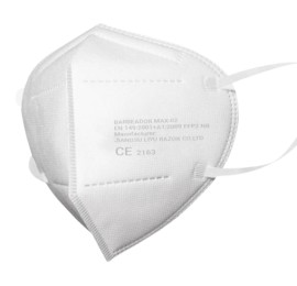 Barbeador Max-02 Μάσκες FFP2 Λευκές 10 Τεμάχια σε Κουτί