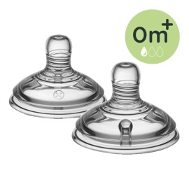 Tommee - Tippee TT CTN Vari Flow Teats Θηλές Σιλικόνης Closer to Nature Μεταβλητής Ροής με Κοπή σε Σχήμα Χ για 0m+ 2 Τεμάχια
