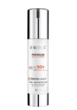 Froika Premium Sunscreen SPF50+ Tinted Light Αντηλιακό Προσώπου με Χρώμα Ανοιχτή Απόχρωση 50ml