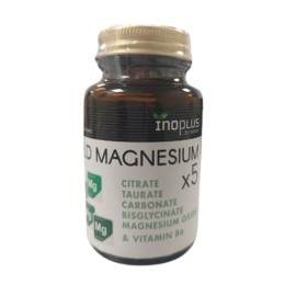 Inoplus Gold Magnesium x5 για την Καλή Λειτουργία των Μυών & του Νευρικού Συστήματος 30 Δισκία
