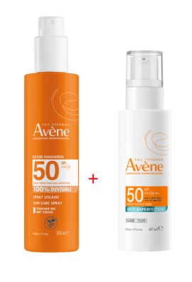 Avene BUNDLE Anti Imperfection Fluid SPF50 Αντηλιακό Προσώπου Κατά των Ατελειών 40ml & Eau Thermale SPF50 Αντηλιακό Spray Προσώπου & Σώματος 200ml