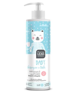 PharmaLead Baby Shampoo + Bath Απαλό Σαμπουάν & Αφρόλουτρο για την Ευαίσθητη Βρεφική Επιδερμίδα 500ml με Αντλία