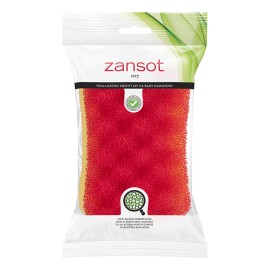 Zan Sot Υποαλλεργικό Σφουγγάρι για Βαθύ Καθαρισμό Κόκκινο - Πορτοκαλί 1 Τεμάχιο [10.508]