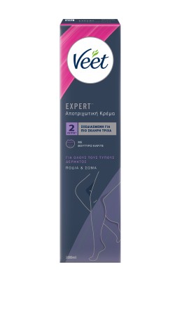 Veet Αποτριχωτική Κρέμα για Όλους τους Τύπους Δέρματος Expert για Πόδια & Σώμα 200ml