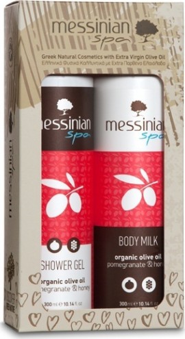 Messinian Spa PROMO Pomegranate Honey Shower Gel Ενυδατικό Αφρόλουτρο 300ml - Body Milk Ενυδατικό Γαλάκτωμα Σώματος 300ml