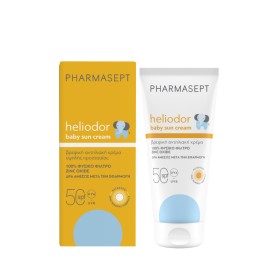 Pharmasept Heliodor Baby Sun Cream SPF50 με Φυσικό Αντηλιακό Φίλτρο Βρεφική Αντηλιακή Κρέμα Προσώπου - Σώματος 100ml