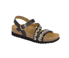 Scholl Adanna Sandal Ανατομικά Πέδιλα Μαύρο No38 [F270301004]