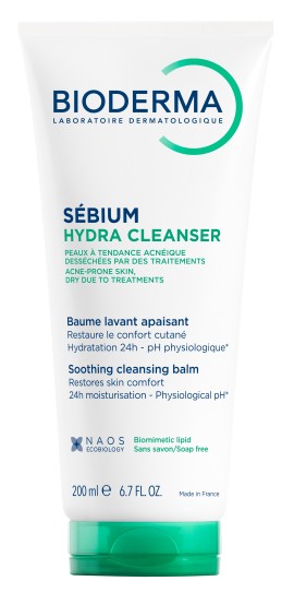Bioderma Sebium Hydra Cleanser Καταπραϋντικό Balm Καθαρισμού για Ξηρό Δέρμα με Τάση Ακμής Λόγω Φαρμακευτικής Αγωγής 200ml