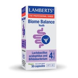 Lamberts Biome Balance Youth Συμπλήρωμα Διατροφής με Προβιοτικά 30 Κάψουλες