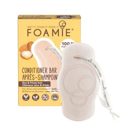 Foamie Kiss Me Argan Conditioner Bar Μαλακτικό Μαλλιών σε Μορφή Μπάρας για Ξηρά & Φριζαρισμένα Μαλλιά 45gr