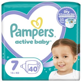 Pampers Active Baby Μέγεθος 7 [15+kg] 40 Πάνες