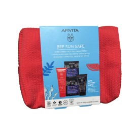 Apivita PROMO Bee Sun Safe Hydra Fresh SPF50 50ml - Black Detox Cleansing Gel 50ml - Face Mask Sea Lavender 2x8ml