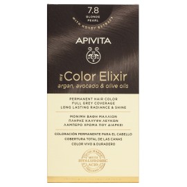 Apivita My Color Elixir No7.8 Ξανθό Περλέ Κρέμα Βαφή Σε Σωληνάριο 50ml - Ενεργοποιητής Χρώματος 75ml