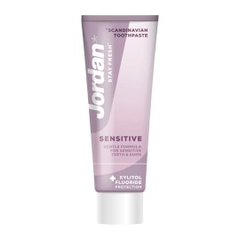 Jordan Stay Fresh Sensitive Οδοντόκρεμα Ενηλίκων με 1450 ppm F για Ευαίσθητα Δόντια & Ούλα 75ml